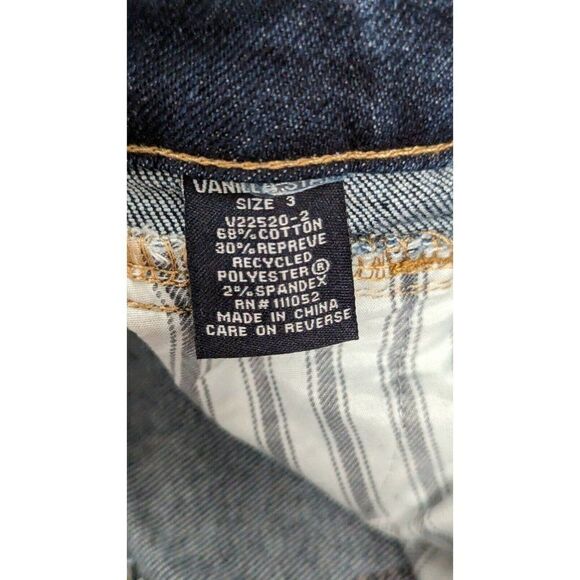 Vanilla Star Womens Size 3 W26 Junior's Real Cheeky High Rise Blue Jeans Stretch - Picture 8 of 10